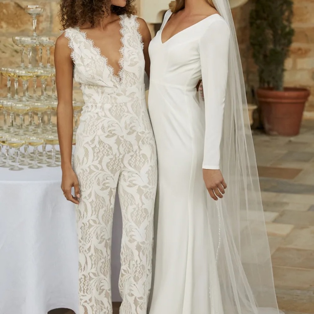 White lace jumpsuit